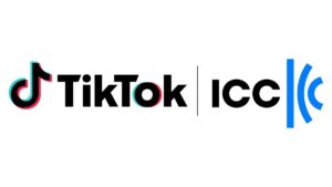 An image of the TikTok and ICC logo next to each other