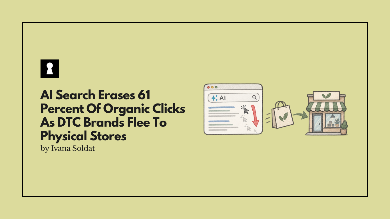 AI Search Erases 61 Percent Of Organic Clicks As DTC Brands Flee To Physical Stores