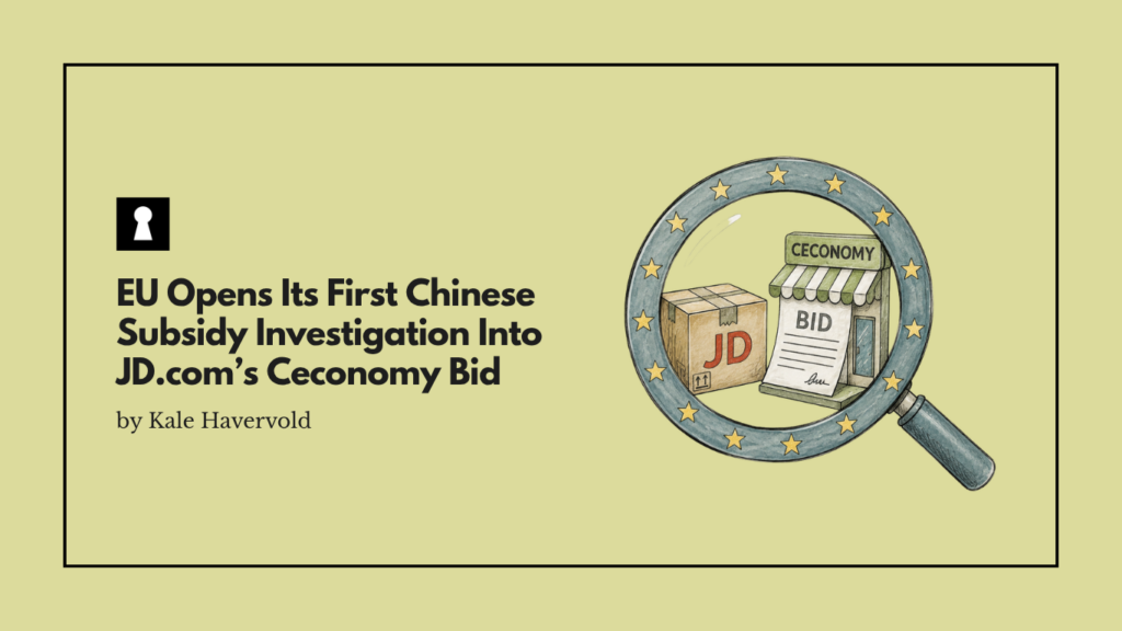 EU Opens Its First Chinese Subsidy Investigation Into JD.com's Ceconomy Bid