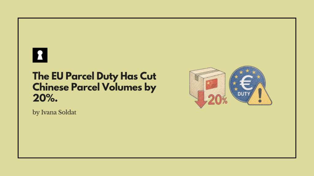 The EU Parcel Duty Has Cut Chinese Parcel Volumes by 20%. That Is Both Good News and a Warning.