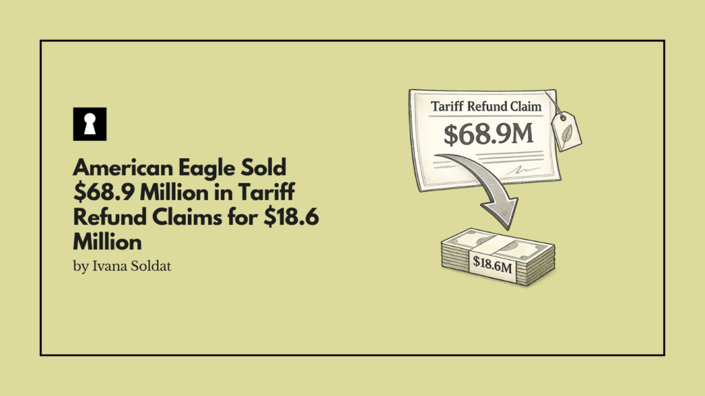 American Eagle Sold $68.9 Million in Tariff Refund Claims for $18.6 Million