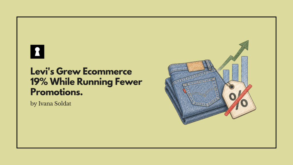 Levi's Grew Ecommerce 19% While Running Fewer Promotions. That Is the Whole Strategy.