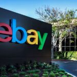 An eBay sign in front of an office building