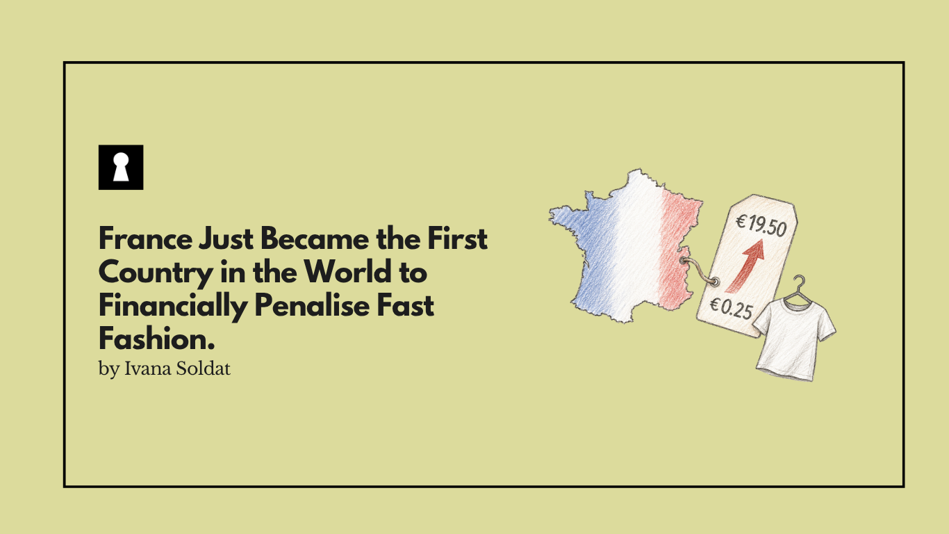 France Just Became the First Country in the World to Financially Penalise Fast Fashion. The Bill Starts at 25 Cents. It Rises to €19.50.