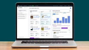 An image of the Amazon Seller Assistant and canvas experience in action