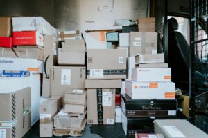 An image of a lof of boxes being sent to their destination
