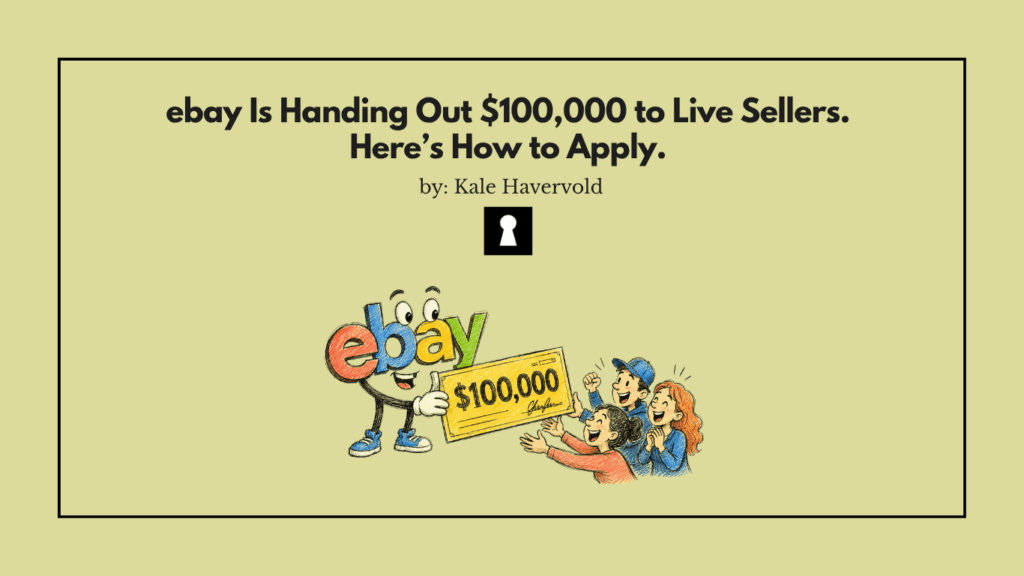 eBay Is Handing Out $100,000 to Live Sellers. Here's How to Apply.