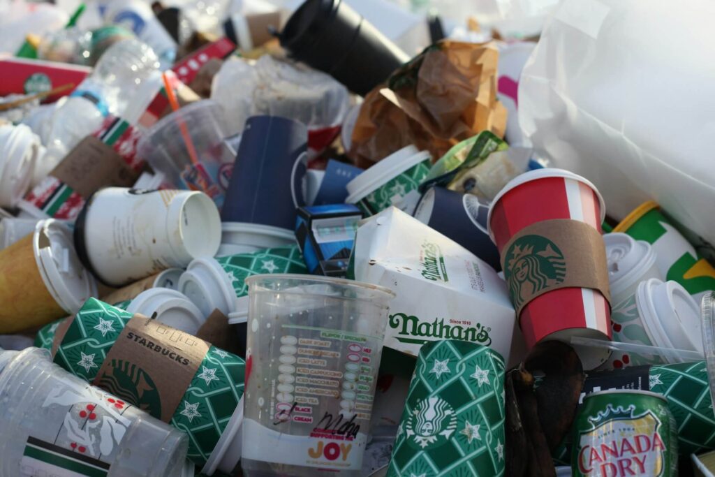 An image showing a ton of plastic packaging waste
