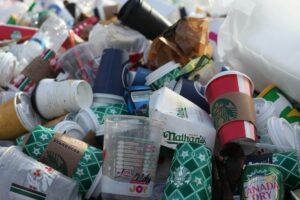 An image showing a ton of plastic packaging waste