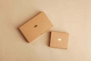 An image of 2 packages being delivered