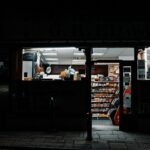 Convenience store open at night