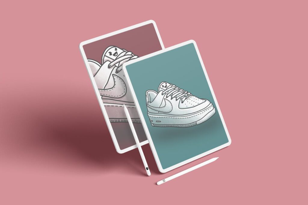 An image of Vessi footbrand illustration of shoes