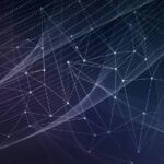 An image of various points connected by lines, representing a digital network of connections.